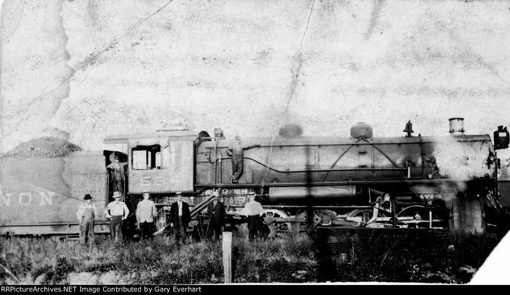 CIL 2-8-2 #524 - Chicago, Indianapolis & Louisville (Monon)